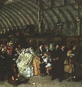 William Powell  Frith The Railway Station oil painting picture wholesale